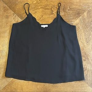 Socialite | Scalloped V-Neck Cami